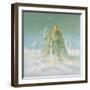 Temple in the Mountain-Simon Cook-Framed Giclee Print
