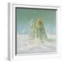 Temple in the Mountain-Simon Cook-Framed Giclee Print