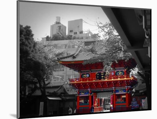 Temple In Tokyo-NaxArt-Mounted Art Print