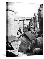 Temple Interior, Karnak, Nubia, Egypt, 1887-Henri Bechard-Stretched Canvas