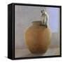 Temple Monkey-Lincoln Seligman-Framed Stretched Canvas