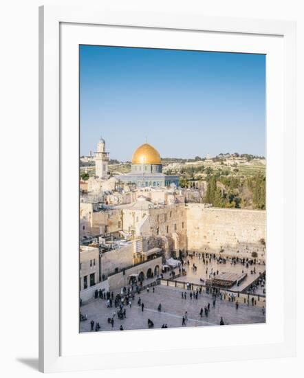 Temple Mount, Dome of the Rock, Redeemer Church and Old City in Jerusalem, Israel, Middle East-Alexandre Rotenberg-Framed Photographic Print