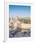 Temple Mount, Dome of the Rock, Redeemer Church and Old City in Jerusalem, Israel, Middle East-Alexandre Rotenberg-Framed Photographic Print