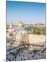 Temple Mount, Dome of the Rock, Redeemer Church and Old City in Jerusalem, Israel, Middle East-Alexandre Rotenberg-Mounted Photographic Print