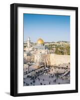 Temple Mount, Dome of the Rock, Redeemer Church and Old City in Jerusalem, Israel, Middle East-Alexandre Rotenberg-Framed Photographic Print