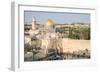 Temple Mount, Dome of the Rock, Redeemer Church and Old City in Jerusalem, Israel, Middle East-Alexandre Rotenberg-Framed Photographic Print