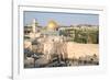 Temple Mount, Dome of the Rock, Redeemer Church and Old City in Jerusalem, Israel, Middle East-Alexandre Rotenberg-Framed Photographic Print