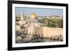 Temple Mount, Dome of the Rock, Redeemer Church and Old City in Jerusalem, Israel, Middle East-Alexandre Rotenberg-Framed Photographic Print