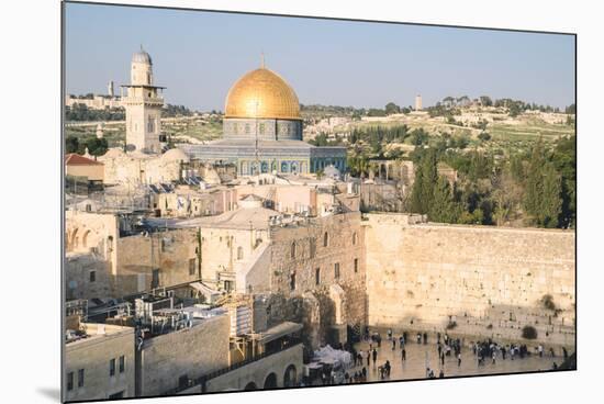 Temple Mount, Dome of the Rock, Redeemer Church and Old City in Jerusalem, Israel, Middle East-Alexandre Rotenberg-Mounted Photographic Print