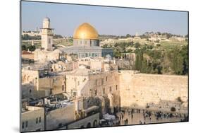 Temple Mount, Dome of the Rock, Redeemer Church and Old City in Jerusalem, Israel, Middle East-Alexandre Rotenberg-Mounted Photographic Print