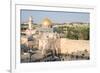 Temple Mount, Dome of the Rock, Redeemer Church and Old City in Jerusalem, Israel, Middle East-Alexandre Rotenberg-Framed Photographic Print