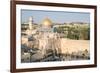 Temple Mount, Dome of the Rock, Redeemer Church and Old City in Jerusalem, Israel, Middle East-Alexandre Rotenberg-Framed Photographic Print