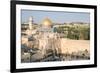 Temple Mount, Dome of the Rock, Redeemer Church and Old City in Jerusalem, Israel, Middle East-Alexandre Rotenberg-Framed Photographic Print