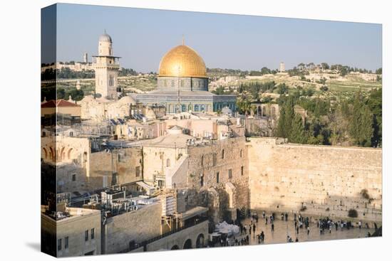 Temple Mount, Dome of the Rock, Redeemer Church and Old City in Jerusalem, Israel, Middle East-Alexandre Rotenberg-Stretched Canvas