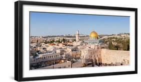 Temple Mount, Dome of the Rock, Redeemer Church and Old City, Jerusalem, Israel, Middle East-Alexandre Rotenberg-Framed Photographic Print