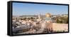 Temple Mount, Dome of the Rock, Redeemer Church and Old City, Jerusalem, Israel, Middle East-Alexandre Rotenberg-Framed Stretched Canvas