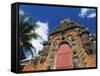 Temple Near Klungkung, Bali, Indonesia-Robert Francis-Framed Stretched Canvas