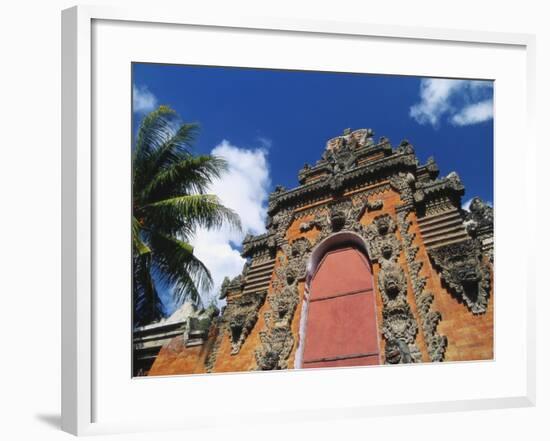 Temple Near Klungkung, Bali, Indonesia-Robert Francis-Framed Photographic Print