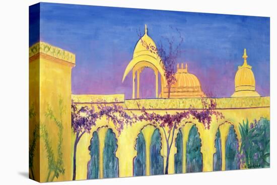 Temple Near Maoras-Hazel Bullock-Stretched Canvas