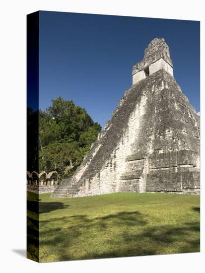 Temple No. 1 (Jaguar Temple), Tikal, UNESCO World Heritage Site, Peten, Guatemala-null-Stretched Canvas