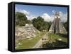 Temple No. 1 (Jaguar Temple) With North Acropolis on the Left, Tikal, Guatemala-null-Framed Stretched Canvas
