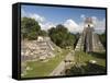 Temple No. 1 (Jaguar Temple) With North Acropolis on the Left, Tikal, Guatemala-null-Framed Stretched Canvas