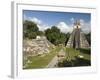 Temple No. 1 (Jaguar Temple) With North Acropolis on the Left, Tikal, Guatemala-null-Framed Photographic Print