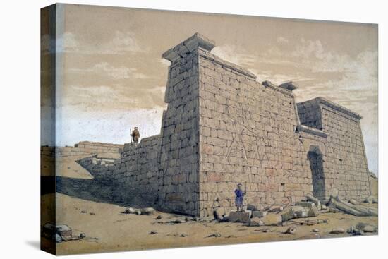 Temple, Nubia, Egypt, 1824-Frederick Catherwood-Stretched Canvas