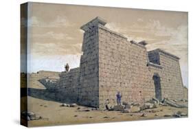 Temple, Nubia, Egypt, 1824-Frederick Catherwood-Stretched Canvas