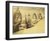 Temple of Abu Simbel, 13th Century Bc, Façade, Egypt, Lithograph, 1838-9-David Roberts-Framed Giclee Print