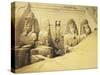 Temple of Abu Simbel, 13th Century Bc, Façade, Egypt, Lithograph, 1838-9-David Roberts-Stretched Canvas