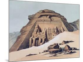 Temple of Abu Simbel, 1842-1845-E Weidenbach-Mounted Giclee Print