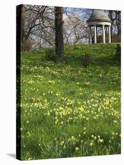 Temple of Aeolus in Spring, Royal Botanic Gardens, Kew, UNESCO World Heritage Site, London, England-Peter Barritt-Stretched Canvas