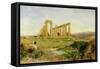 Temple of Agrigento-Edward Lear-Framed Stretched Canvas