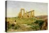 Temple of Agrigento-Edward Lear-Stretched Canvas