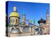 Temple of All Religions', Modern Architecture, Kazan, Tatarstan, Russia-Ivan Vdovin-Stretched Canvas