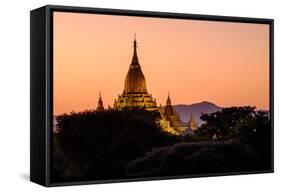 Temple of Ananda Dated from 11th and 12th Century, Bagan (Pagan), Myanmar (Burma), Asia-Nathalie Cuvelier-Framed Stretched Canvas