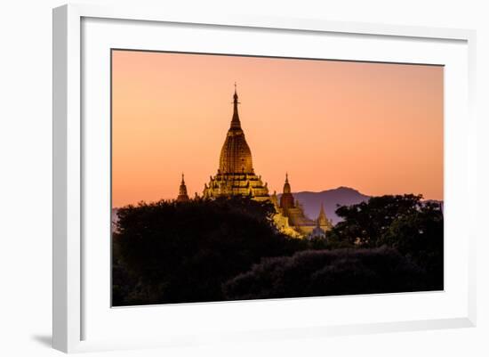 Temple of Ananda Dated from 11th and 12th Century, Bagan (Pagan), Myanmar (Burma), Asia-Nathalie Cuvelier-Framed Photographic Print