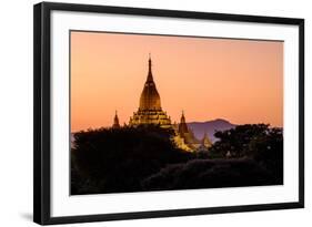 Temple of Ananda Dated from 11th and 12th Century, Bagan (Pagan), Myanmar (Burma), Asia-Nathalie Cuvelier-Framed Photographic Print