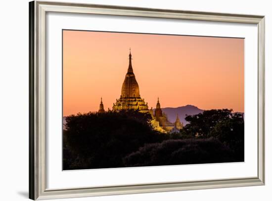 Temple of Ananda Dated from 11th and 12th Century, Bagan (Pagan), Myanmar (Burma), Asia-Nathalie Cuvelier-Framed Photographic Print