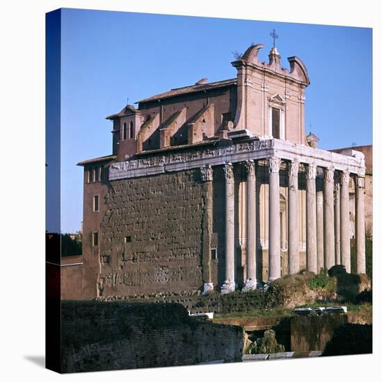 Temple of Antoninus and Faustina, 2nd Century-CM Dixon-Stretched Canvas