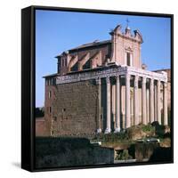 Temple of Antoninus and Faustina, 2nd Century-CM Dixon-Framed Stretched Canvas