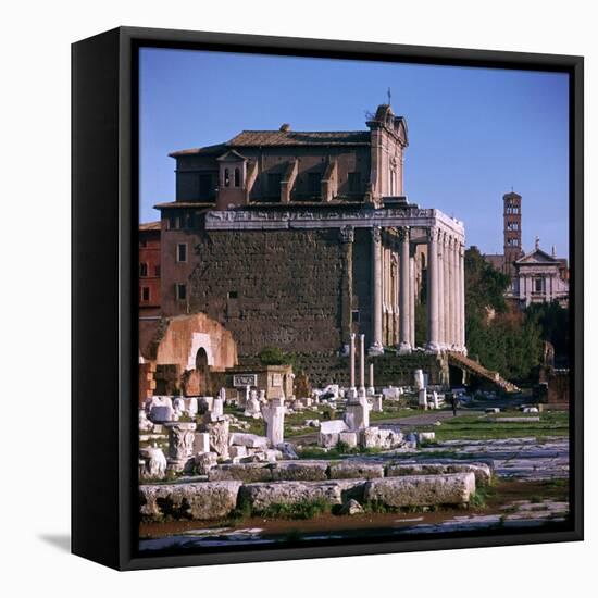 Temple of Antoninus and Faustina-CM Dixon-Framed Stretched Canvas