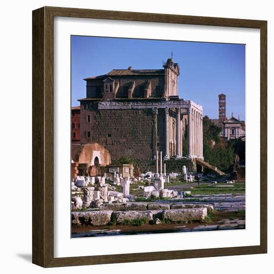 Temple of Antoninus and Faustina-CM Dixon-Framed Photographic Print