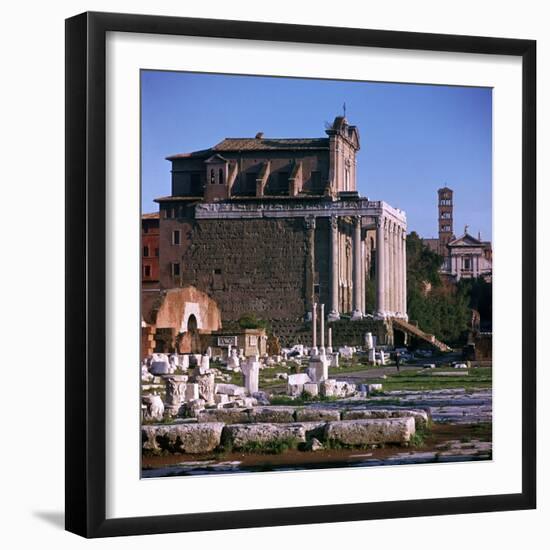 Temple of Antoninus and Faustina-CM Dixon-Framed Photographic Print