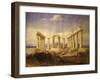 Temple of Aphaia, Aegina, Built C. 500 Bc, Watercolour, C.1805-Edward Dodwell-Framed Giclee Print