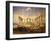 Temple of Aphaia, Aegina, Built C. 500 Bc, Watercolour, C.1805-Edward Dodwell-Framed Giclee Print
