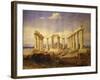 Temple of Aphaia, Aegina, Built C. 500 Bc, Watercolour, C.1805-Edward Dodwell-Framed Giclee Print