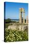 Temple of Apollo at the Acropolis, Rhodes, Dodecanese, Greek Islands, Greece, Europe-Michael Runkel-Stretched Canvas