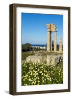 Temple of Apollo at the Acropolis, Rhodes, Dodecanese, Greek Islands, Greece, Europe-Michael Runkel-Framed Photographic Print